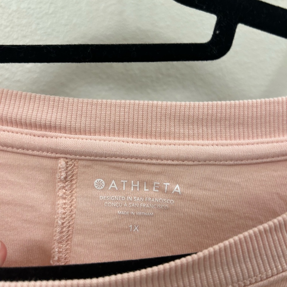 Athleta Light Pink Sweatshirt - Picture 2 of 3